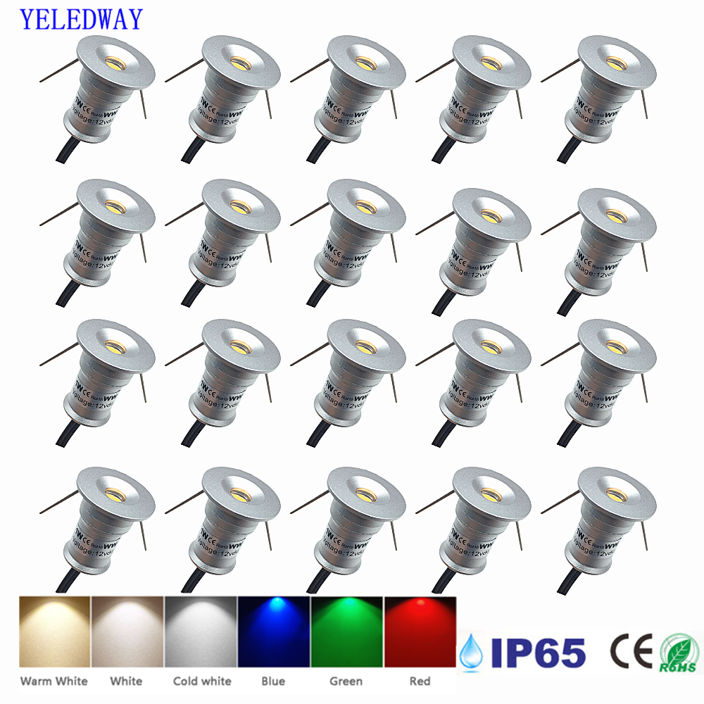 Outdoor Lighting Under Roof - 1W Kleiner Einbau-Downlight Außenstrahler IP65 Küchenschrank