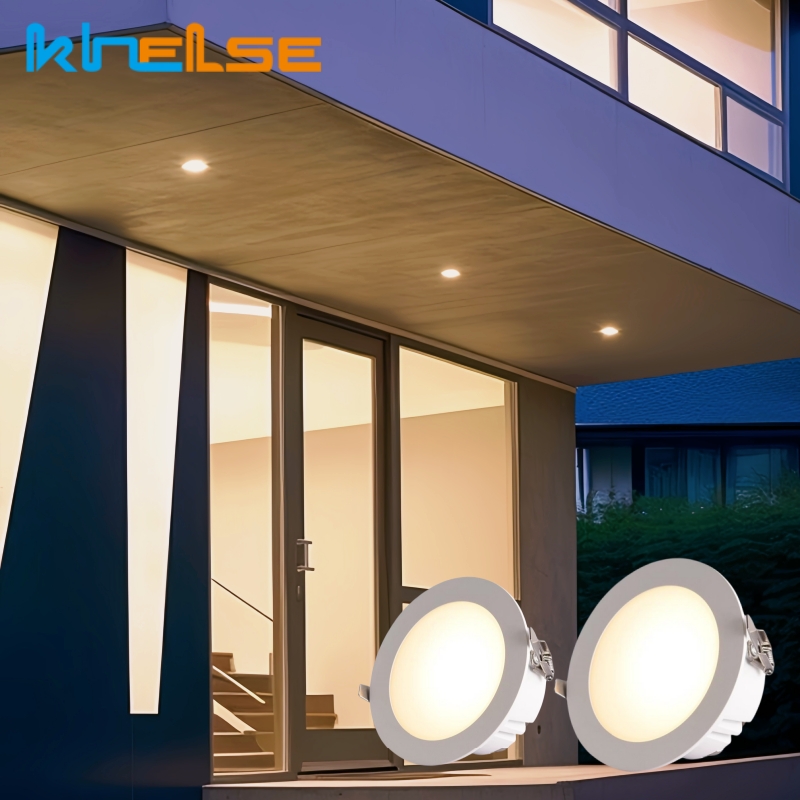 Outdoor Lighting Under Roof - Wasserdichte LED-Außenleuchten IP65, Einbau-Deckenleuchte für Badezimmer,