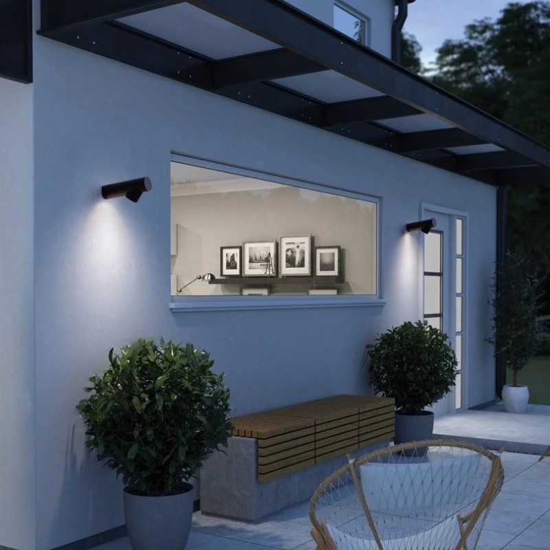 Outdoor Lighting Unique - SANDYHA Moderne LED-Wandleuchte, einzigartiges, stilvolles Design,
