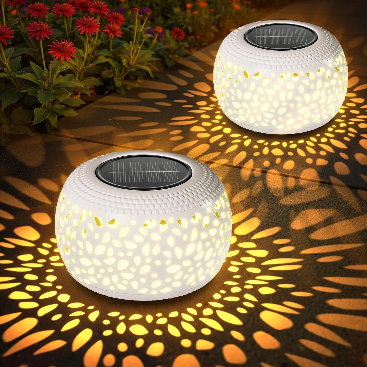Outdoor Lighting Unique - Solar-Laternen für den Außenbereich, wasserdichte Leuchten: