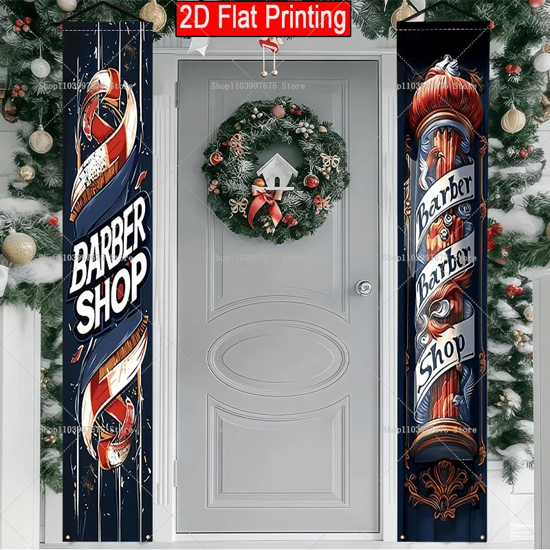 Outdoor Lighting Logo - 2D Friseursalon Text-Logo Türbanner Friseur-Themen-Party-Dekorationen Couplet-Schilder