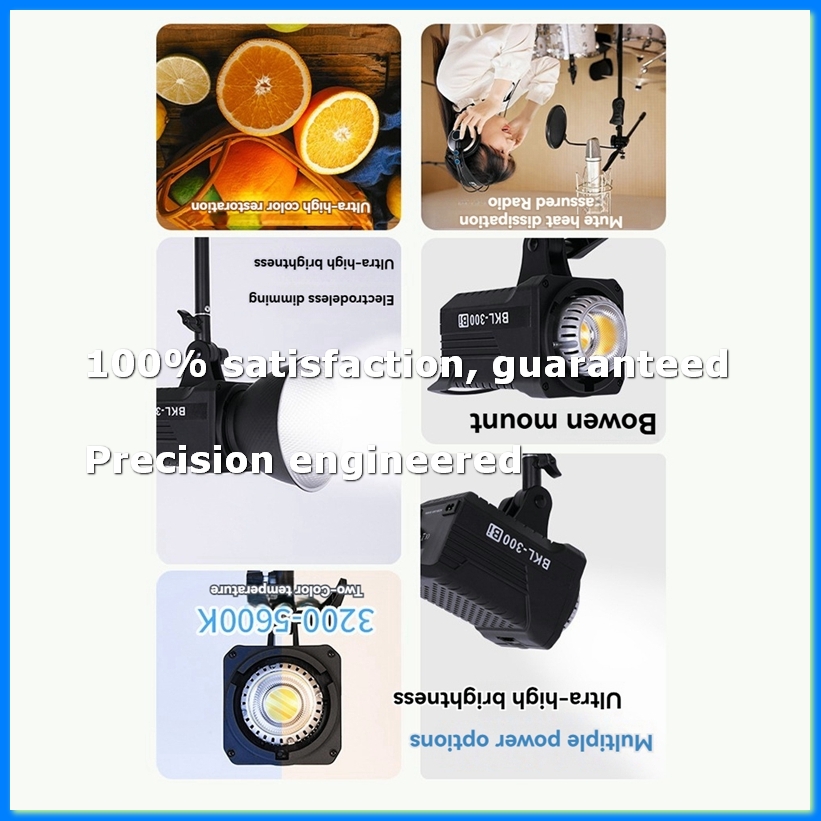 Outdoor Lighting Wireless - 300W Bi-LED-Videoleuchte, kontinuierliche LED-Beleuchtung mit 2,4G