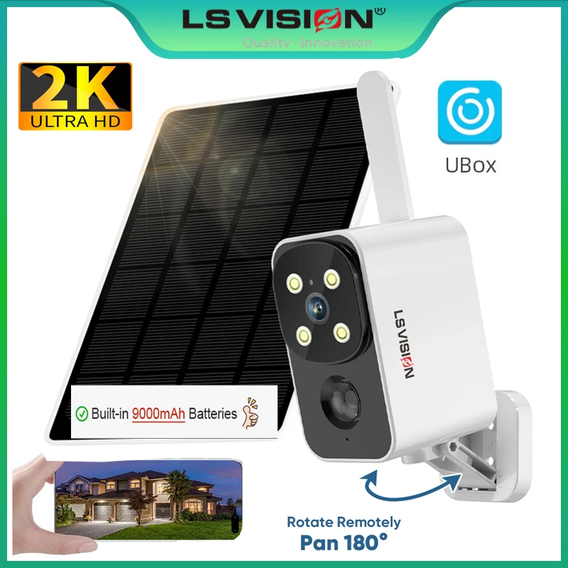 Outdoor Lighting Wireless - LS VISION Outdoor Solar Kamera Drahtlose