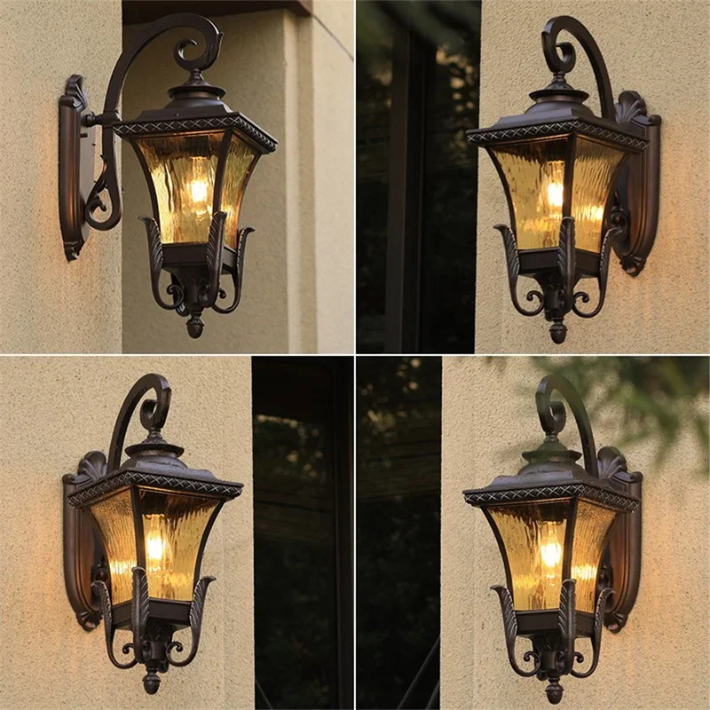 Outdoor Lighting Linear - Villa-Community Europäischer Stil Außenwandleuchte Wasserdicht Verstärkte
