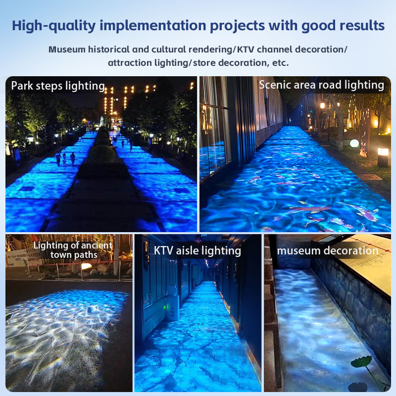 Quadratischer Wasserwellen-Pro – Outdoor Lighting Logo Bewertung und Preis