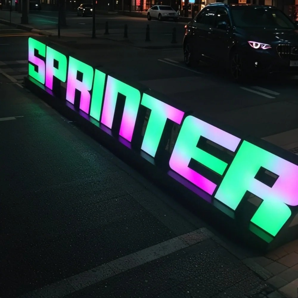 Benutzerdefinierte RGB Metall  – Outdoor Lighting Logo Bewertung und Preis