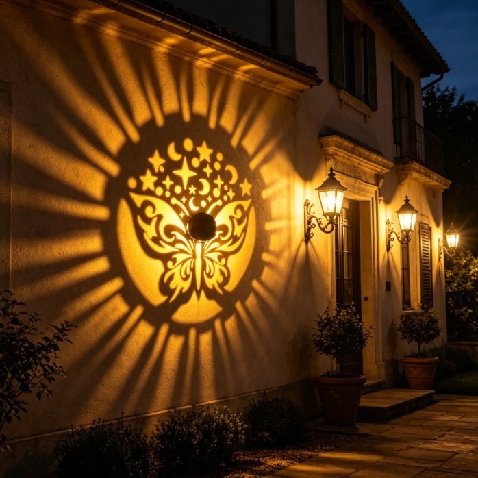 Solar-Mandala-Schmetterlings-P – Outdoor Lighting Linear Bewertung und Preis
