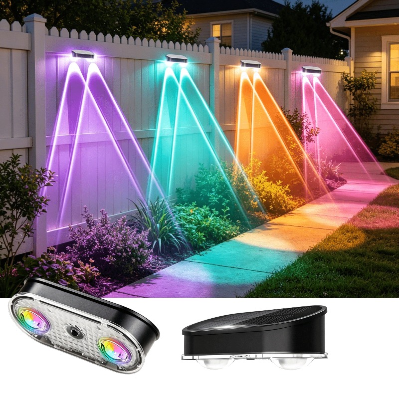 RGB Solar-Zaunleuchte IP44, 8  – Outdoor Lighting Linear Bewertung und Preis