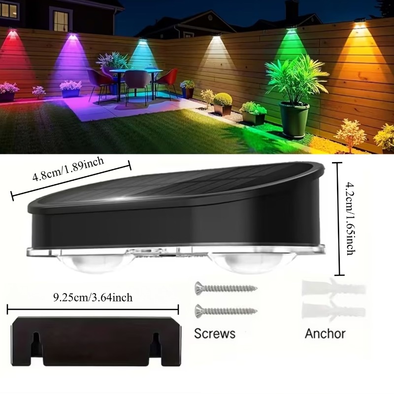 RGB Solar-Zaunleuchte IP44, 8  – Outdoor Lighting Linear Bewertung und Preis
