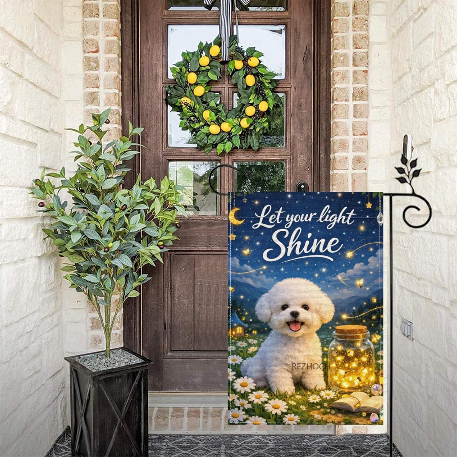 Lustige Bichon Frise Gartenfla – Outdoor Lighting For Your Yard Bewertung und Preis