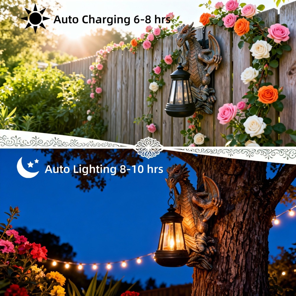 Einzigartige Solar-Drachenfigu – Outdoor Lighting Unique Bewertung und Preis