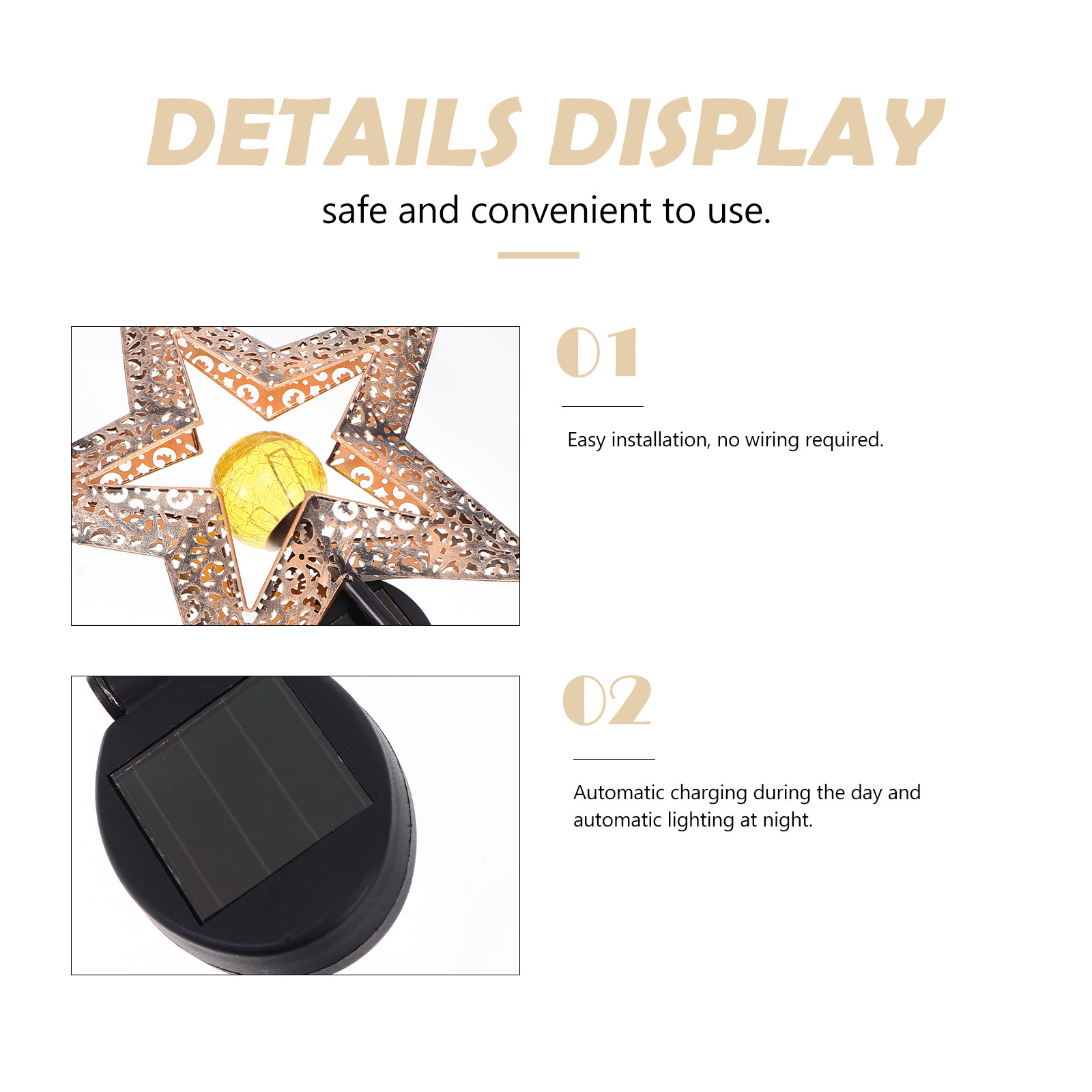1 Stück Solar-Hohlstern-Bodenl – Outdoor Lighting Unique Bewertung und Preis