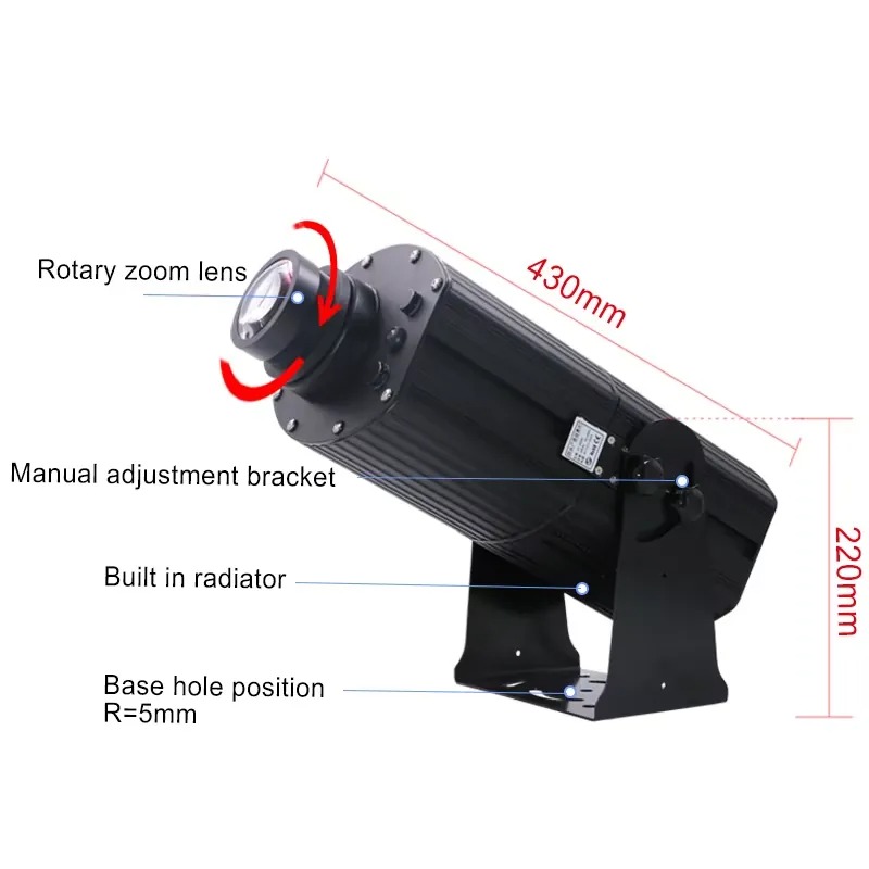 Yufan 200W Gobo-Projektor für  – Outdoor Lighting Logo Bewertung und Preis